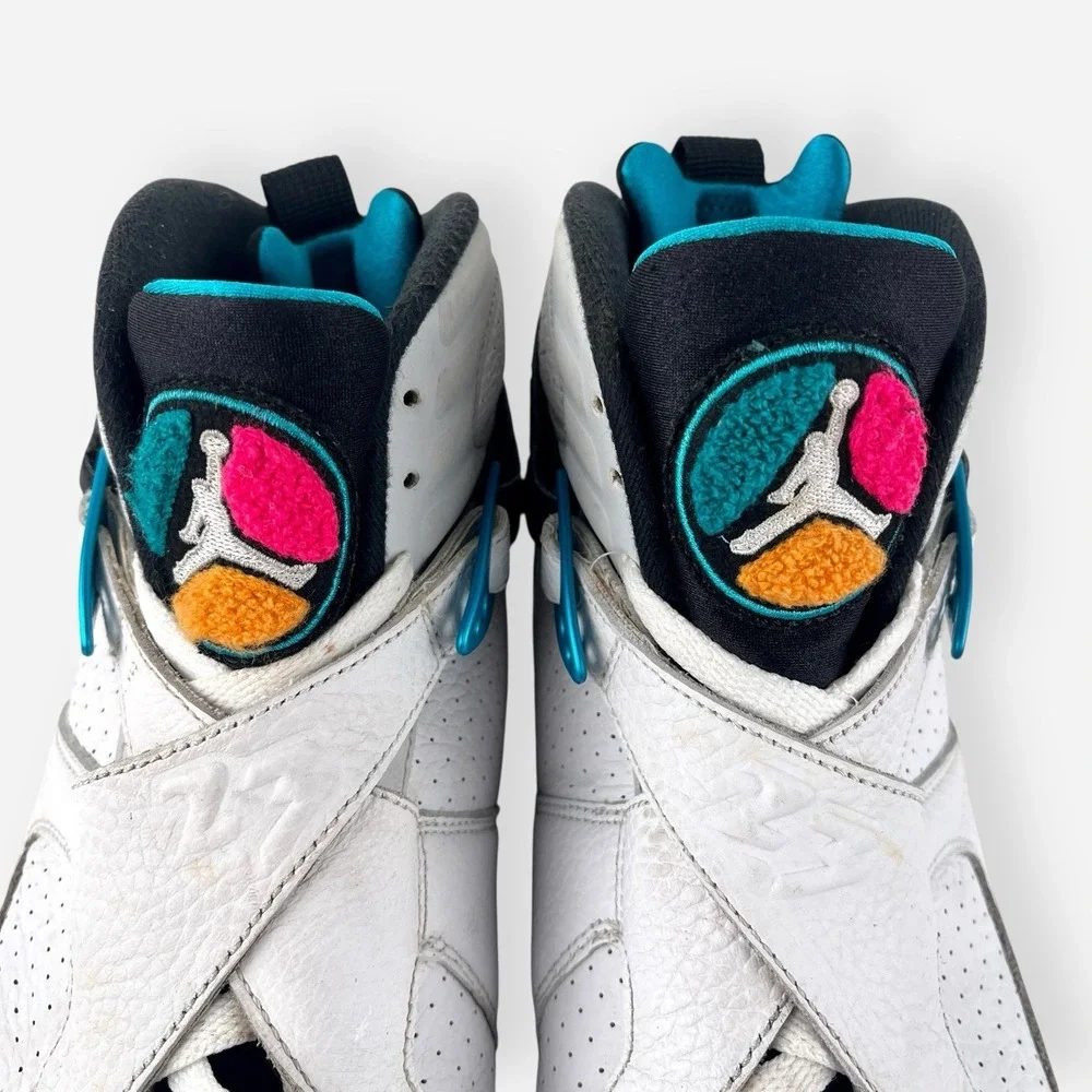 Air Jordan Retro South Beach Sz 12‎ 305381-113 White Pink Teal Basketball Shoes